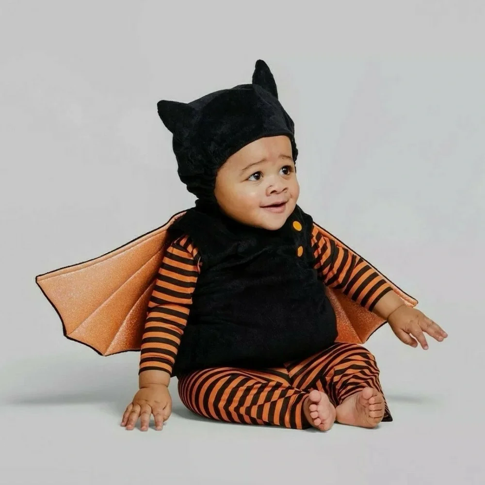 HYDE & EEK! BABY BAT HALLOWEEN COSTUME - BLACK SIZE 12M/18M (NEW WITH TAGS)